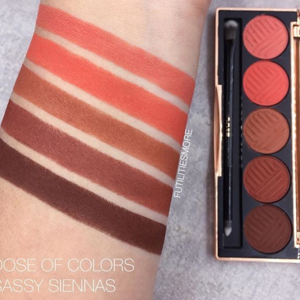 Dose of Colors Sassy Siennas Eyeshadow Palette with brush